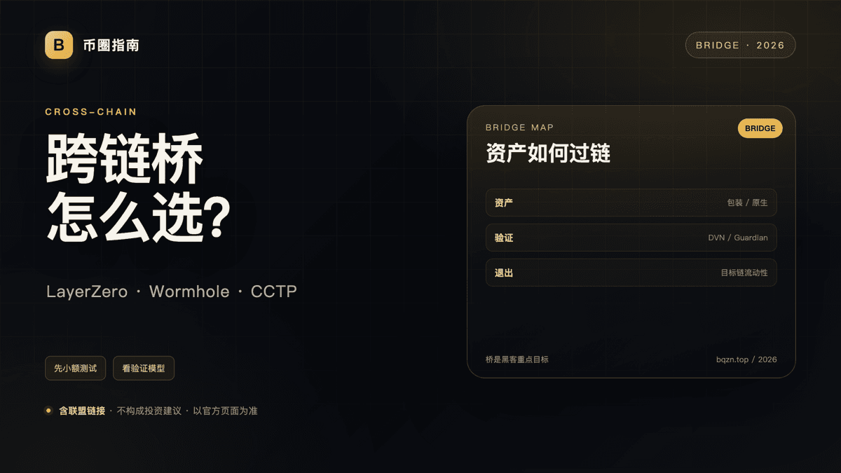 跨链桥怎么选？LayerZero、Wormhole、Across、CCTP 风险对比