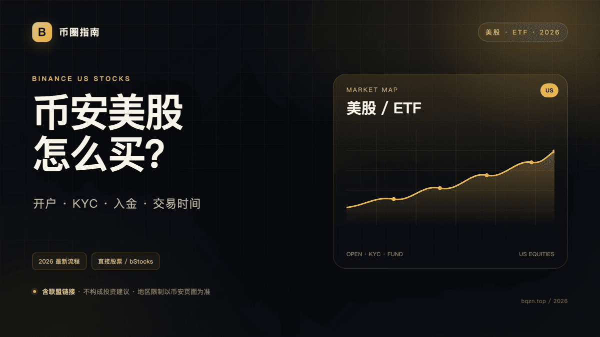 币安美股怎么买?2026 开户、入金与交易时间