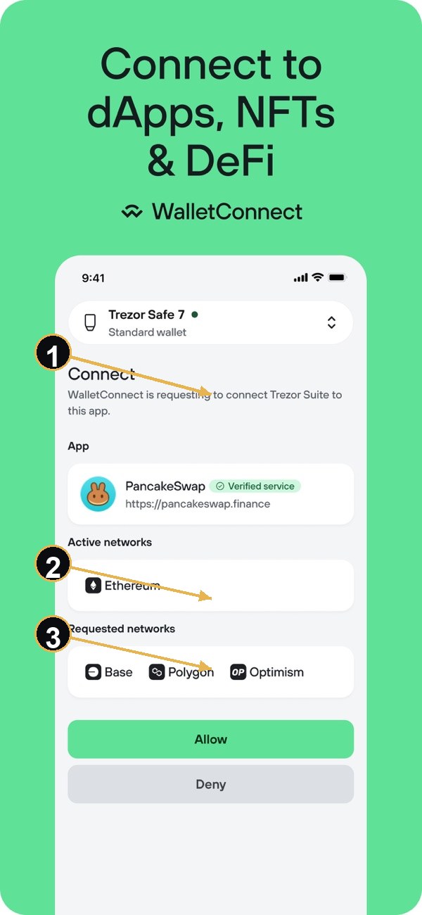 Trezor Suite 官方截图：连接与授权